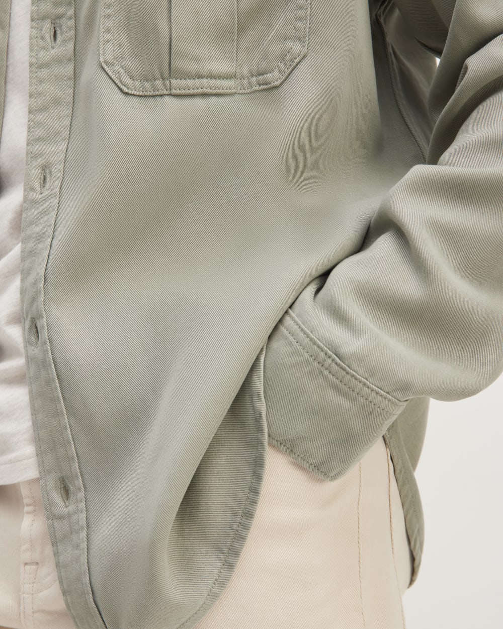 The Utility Shirt Jacket in Buttersoft | Sage Green - Image 5