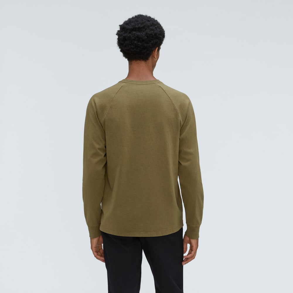 The Premium-Weight Long-Sleeve Crew | Uniform | Olive - Image 3