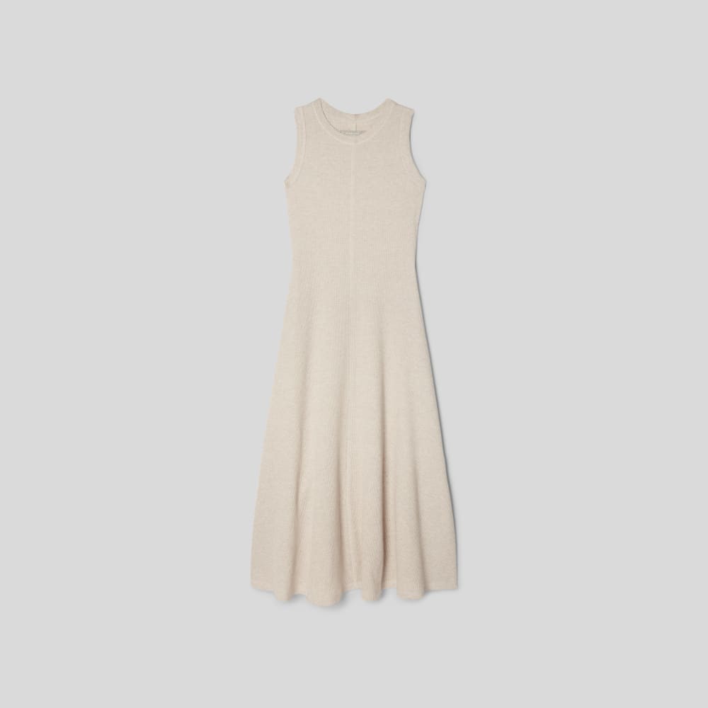 The Organic Cotton Waffle Tank Dress | Heathered Pelican - Image 2