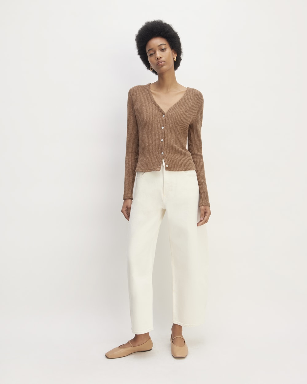 The Cozy Rib Cardigan | Carob Brown - Image 3