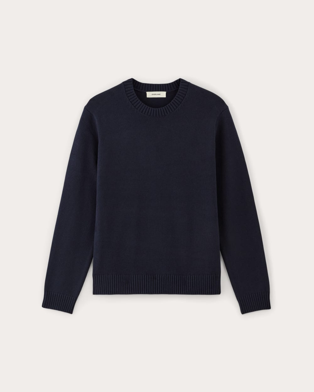The Classic Sweater in Everyday Cotton | Navy - Image 2