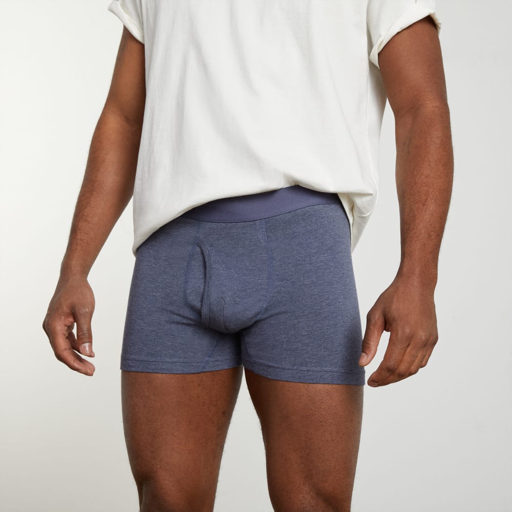 The Supima® Boxer Brief | Uniform | Heather Blue - Image 2