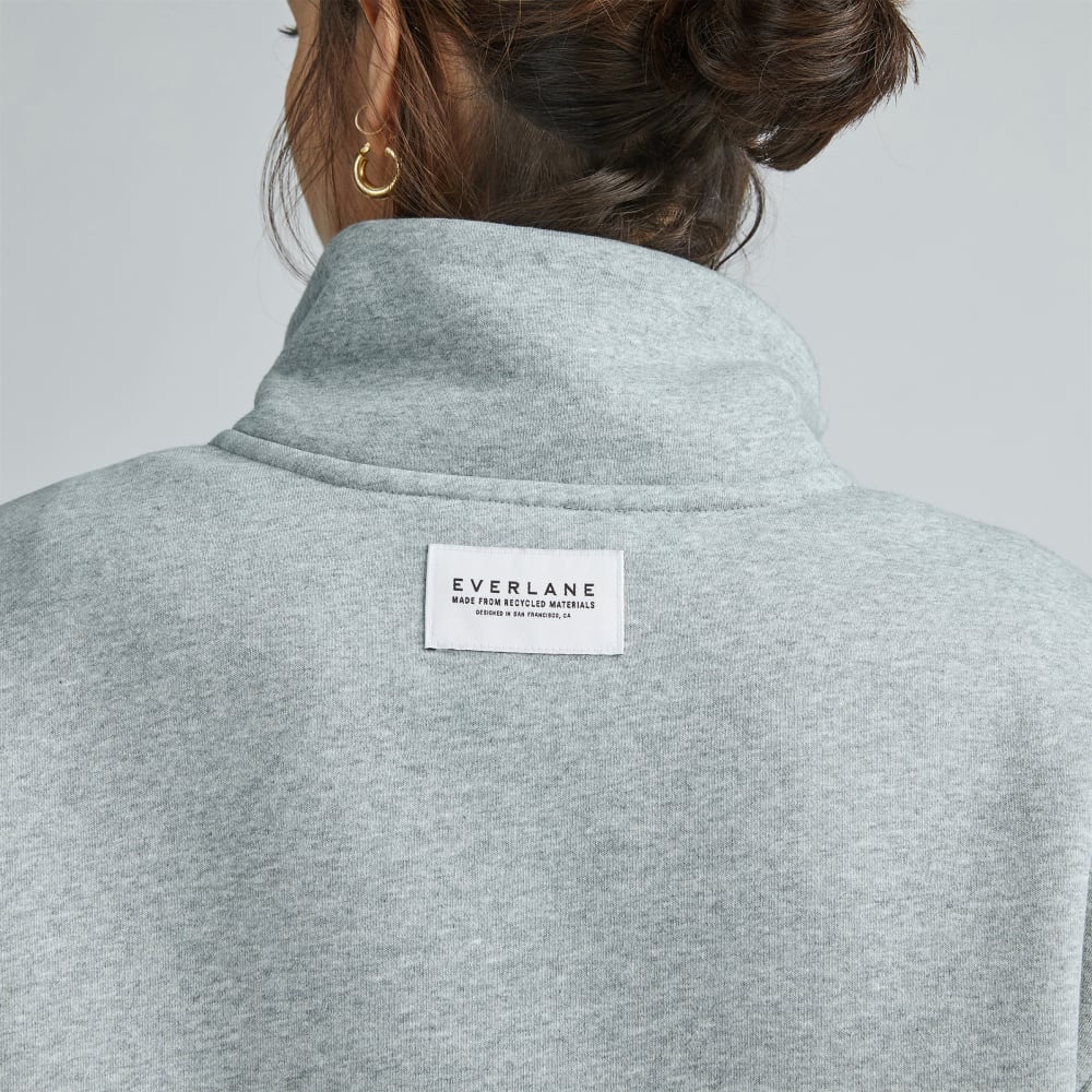 The ReTrack Half-Zip Sweatshirt | Heather Grey - Image 6