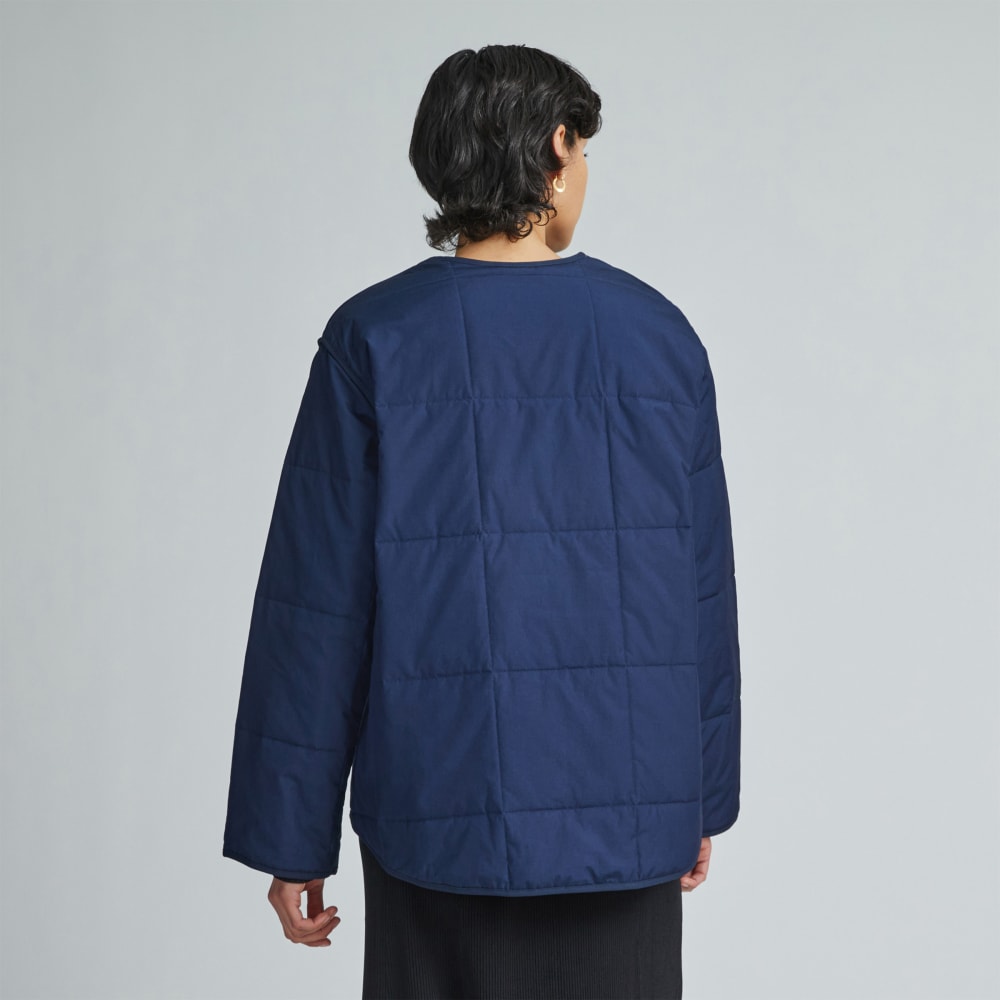 The Quilted Cotton Liner | Navy - Image 3