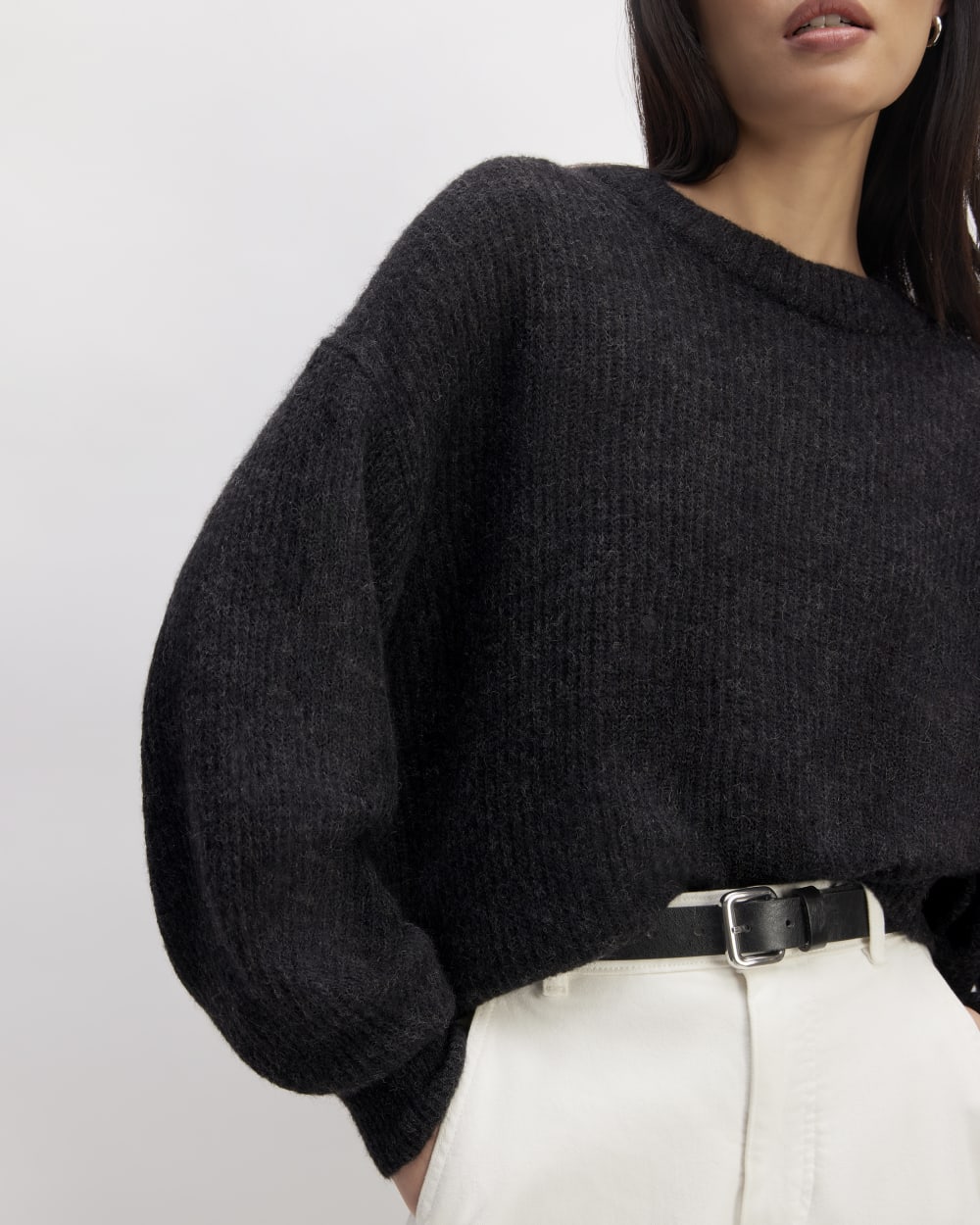 The Cocoon Crew in Alpaca | Heathered Black - Image 5