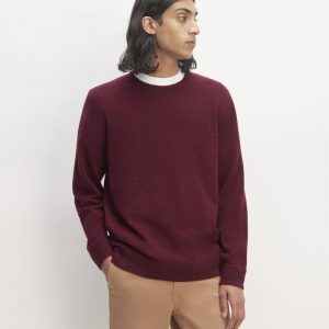 The Cashmere Crew | Burgundy Donegal