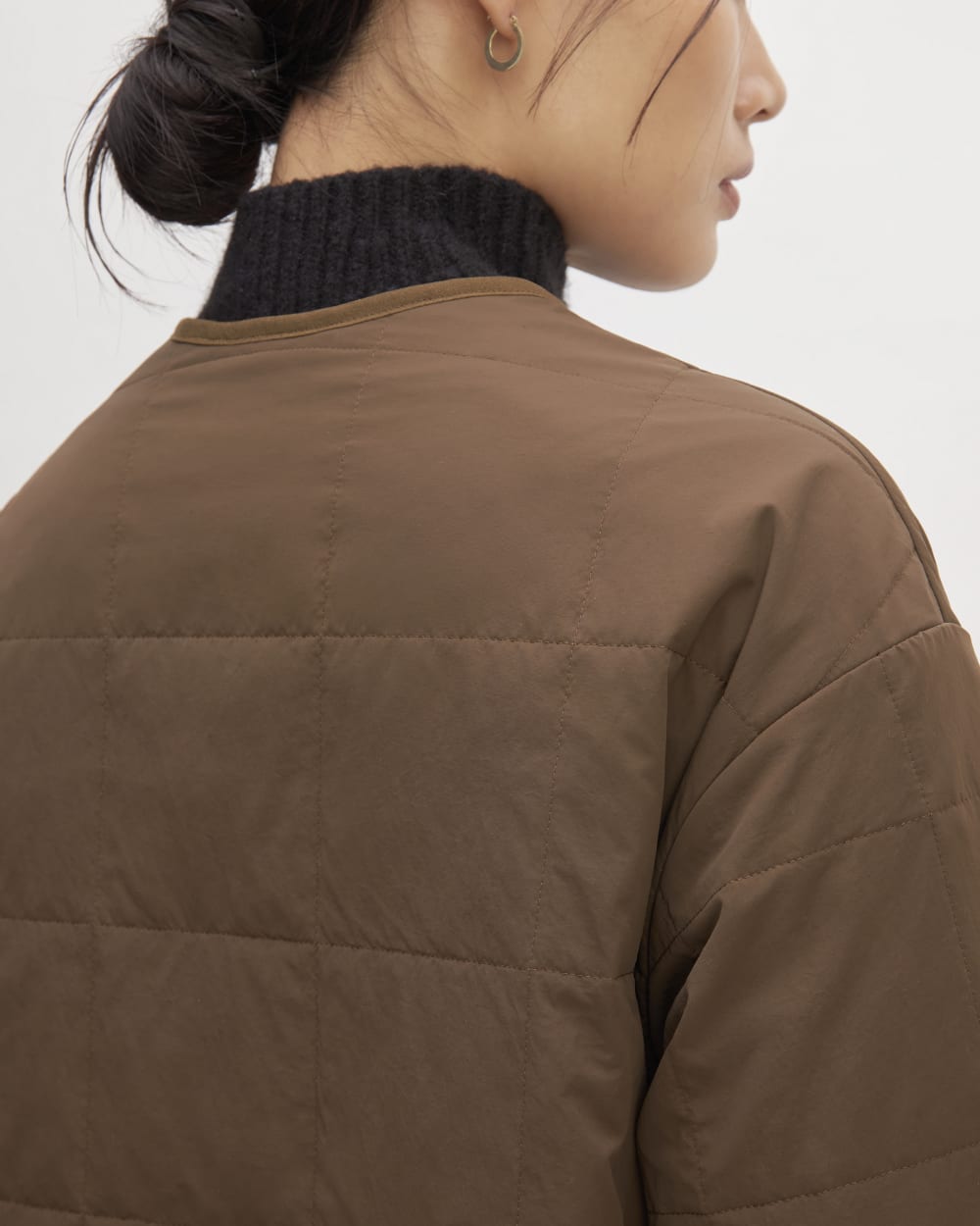 The ReNew Quilted Long Liner | Cocoa - Image 5