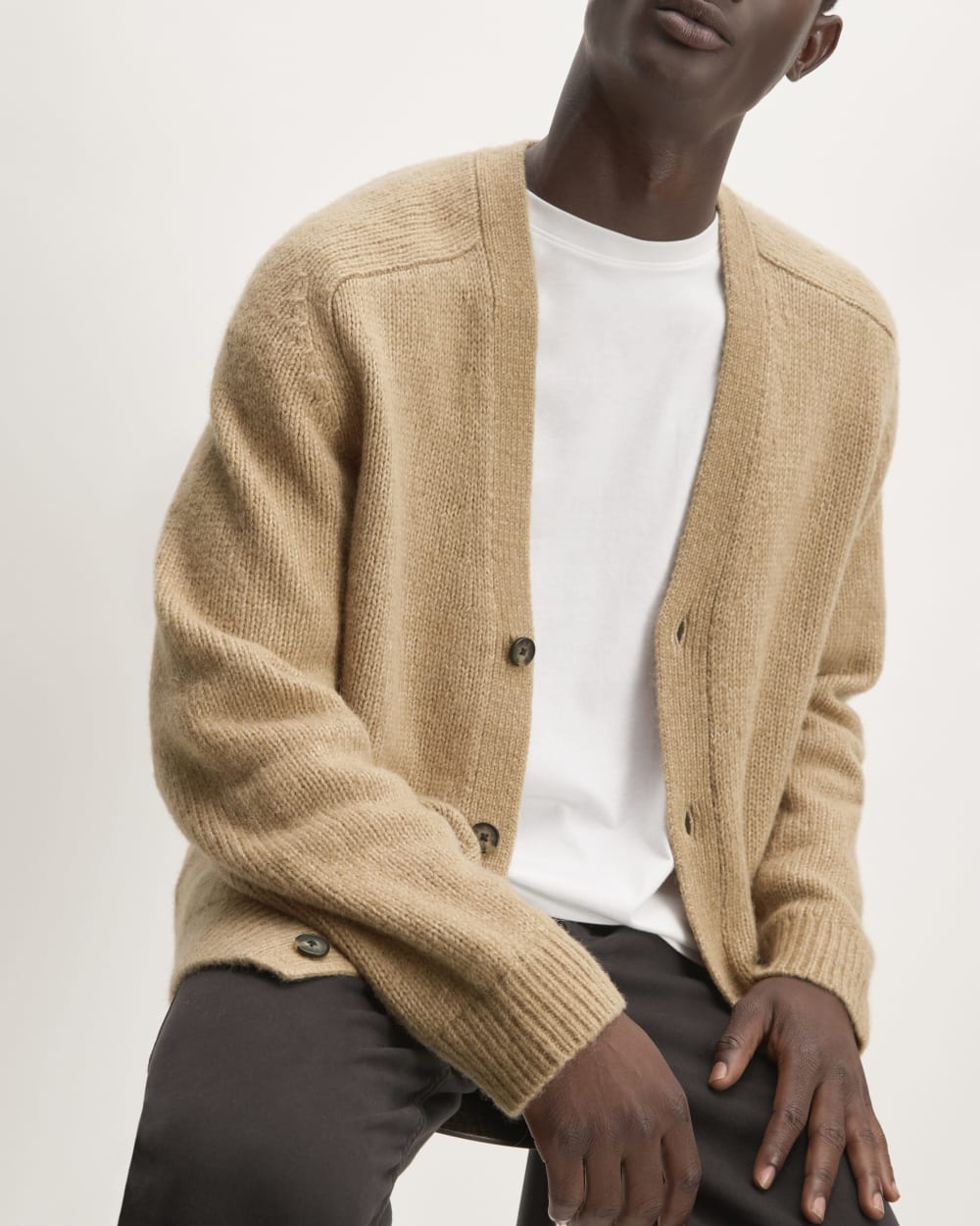 The Cloud Relaxed Cardigan | Tiger's Eye - Image 4