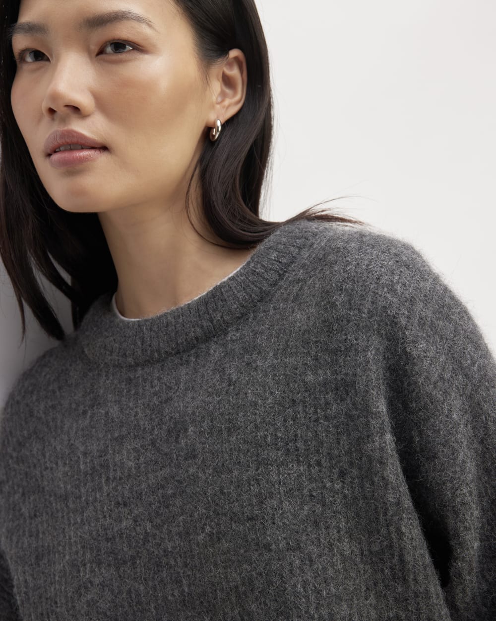 The Cocoon Crew in Alpaca | Heather Charcoal - Image 4