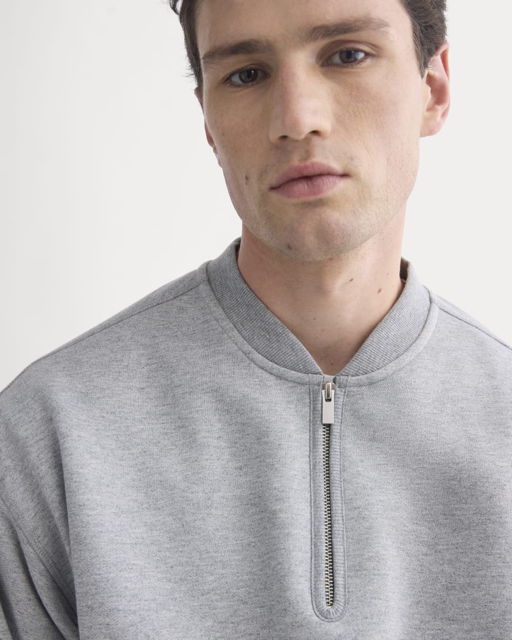 Luxe Fleece Half-Zip Pullover | Vintage Heather Grey - Image 4