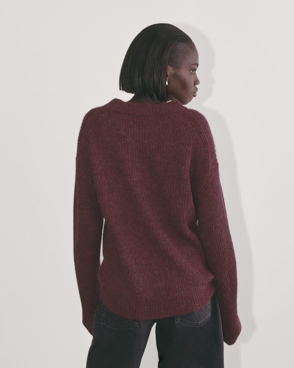 The Cocoon Crew in Alpaca | Burgundy - Image 6