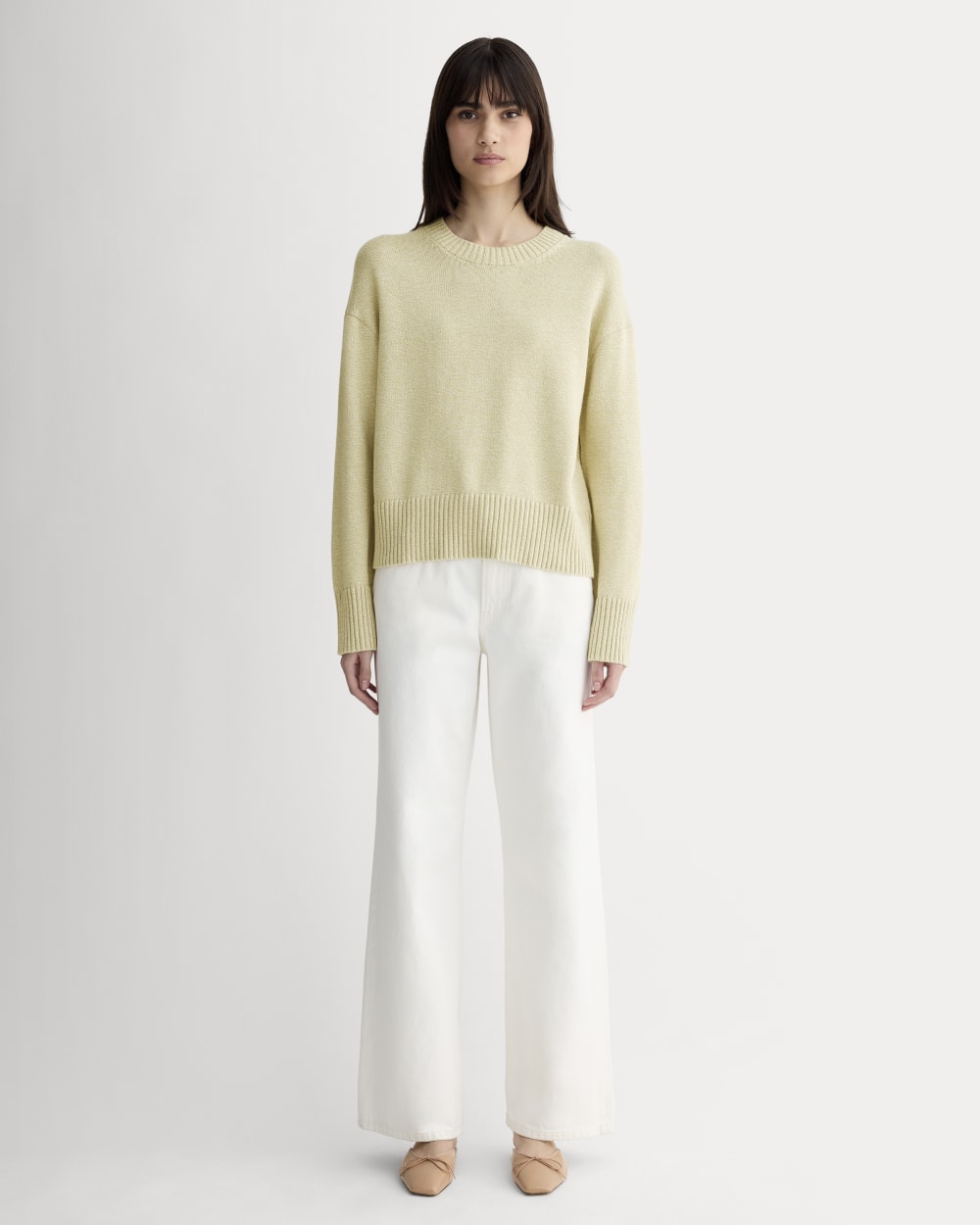 The Boxy Sweater in Everyday Cotton | Mojave Desert / Natural - Image 3