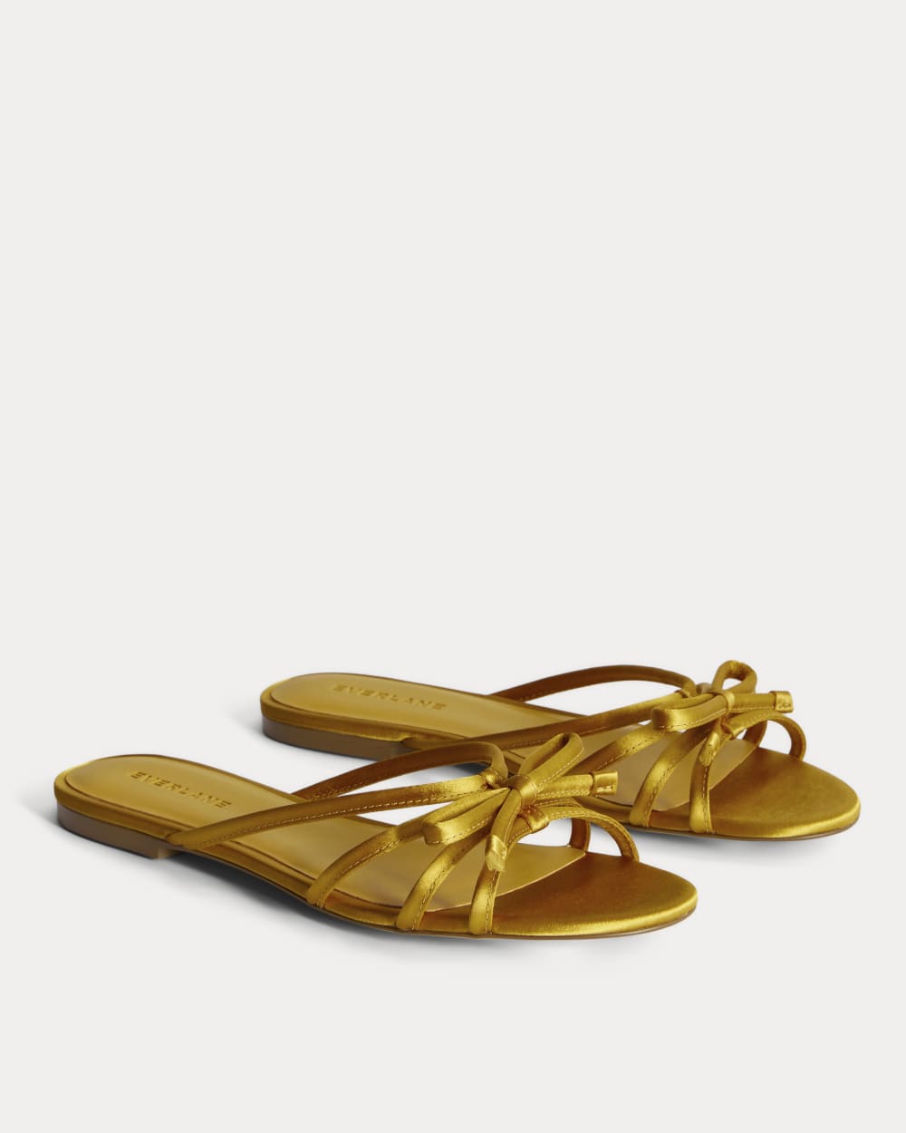The Bow Sandal | Golden Sun Satin - Image 5