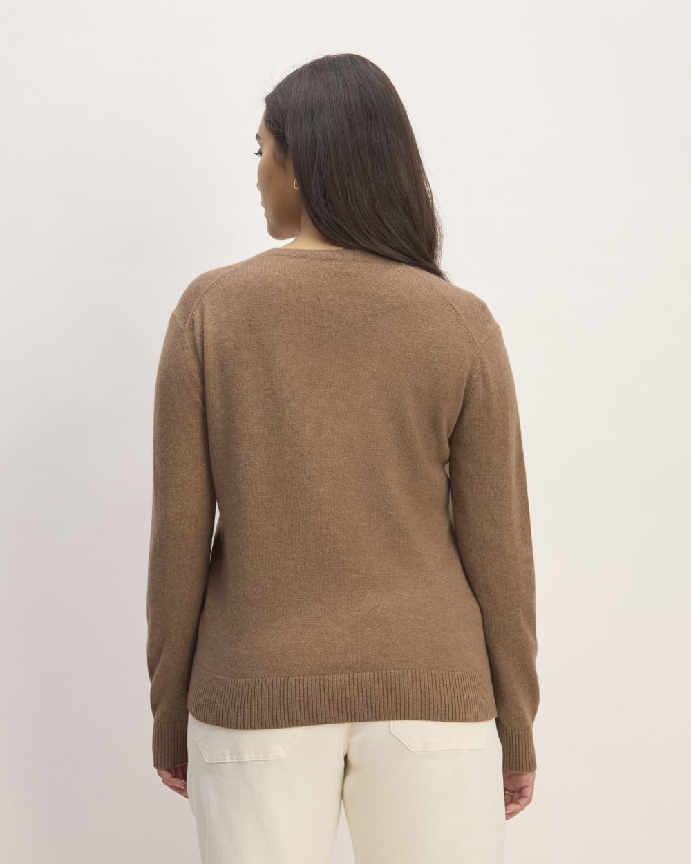 The Classic Crew in Cashmere | Heathered Brown - Image 6