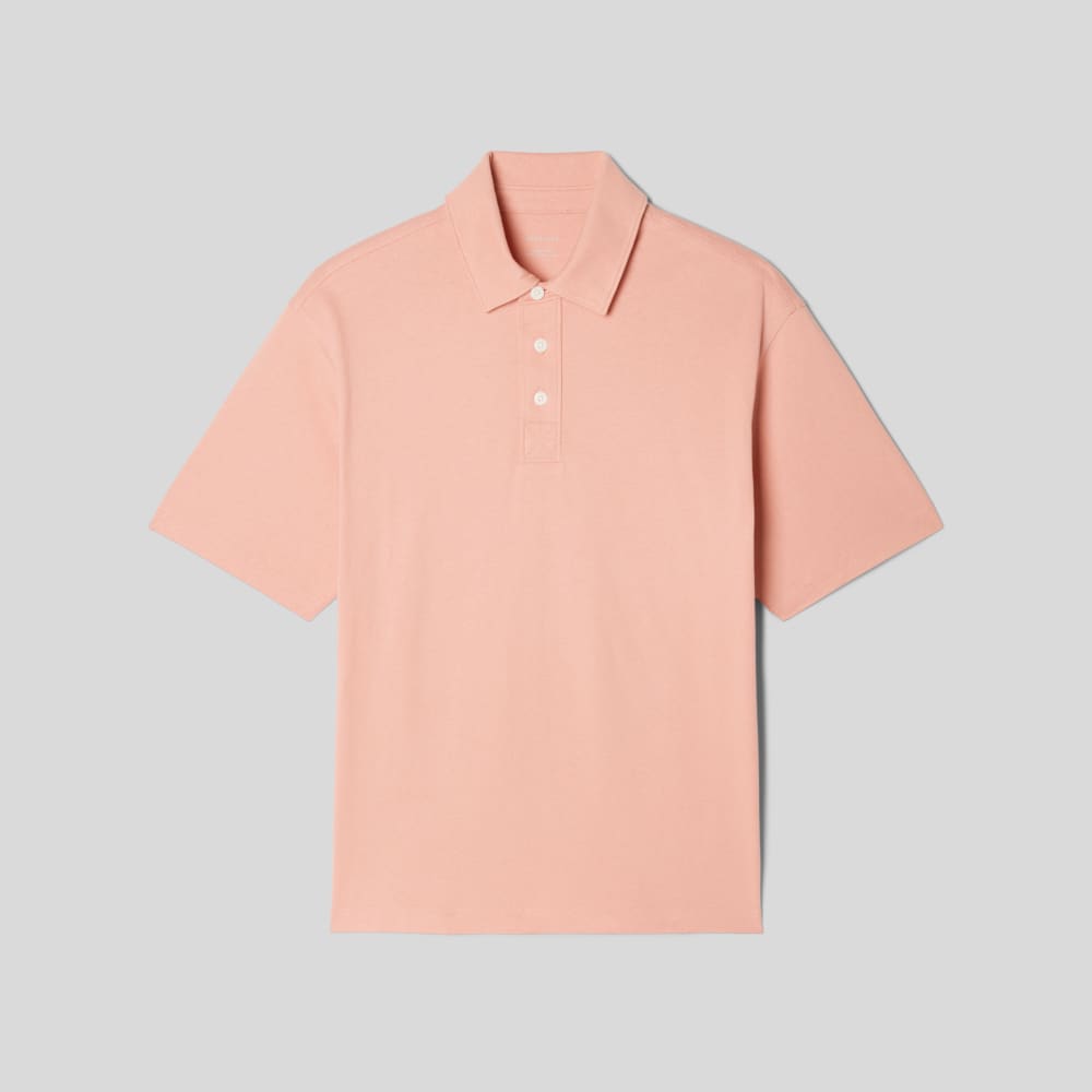 The Premium Weight Relaxed Polo | Light Rose - Image 2