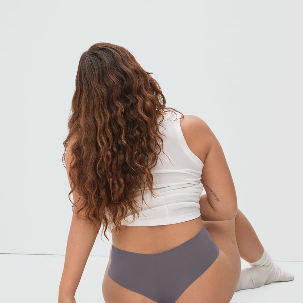 The Invisible High-Rise Thong | Plum Grey - Image 4