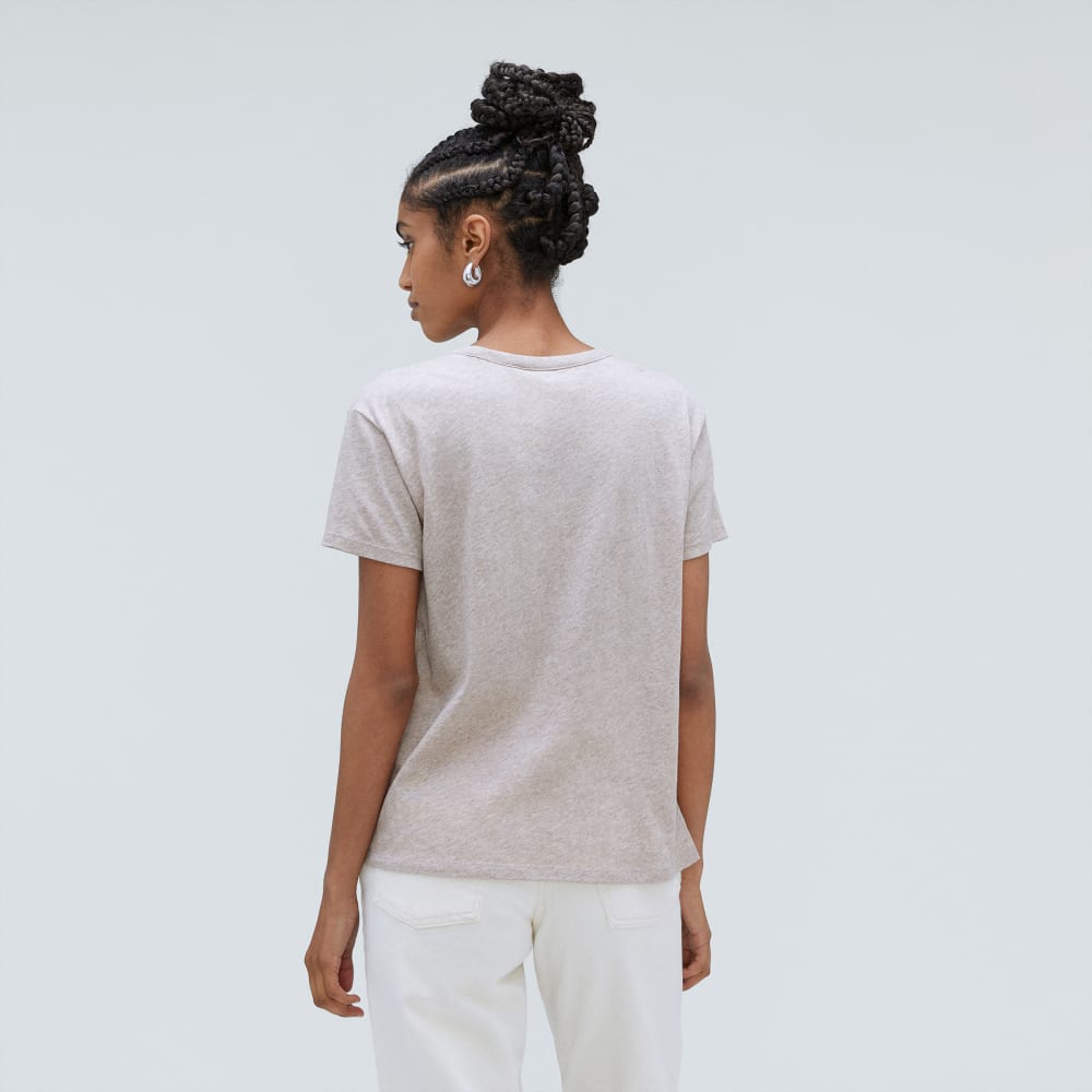 The Air Scoop-Neck Tee | Heathered Oatmeal - Image 3
