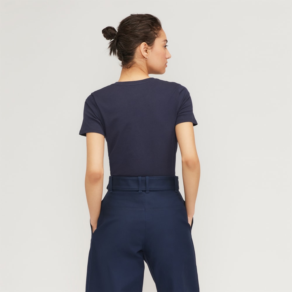 The Organic Cotton Crew Tee | Navy - Image 3