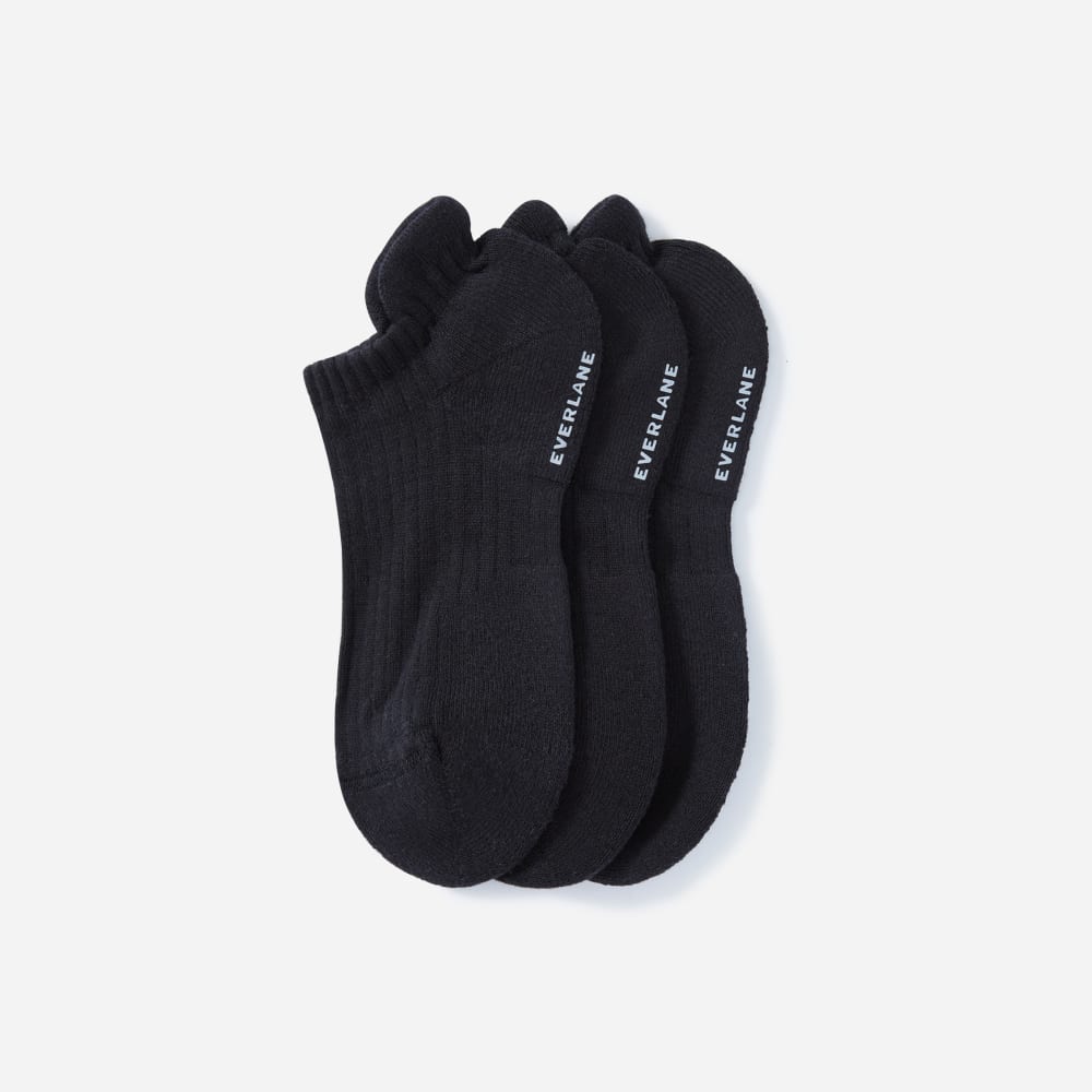 The Organic Cotton Ankle Sock 3-Pack | Black