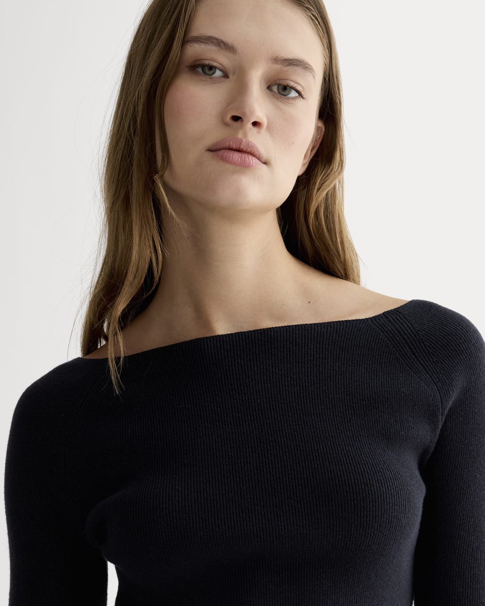 The Knit Boatneck Top | Navy - Image 4