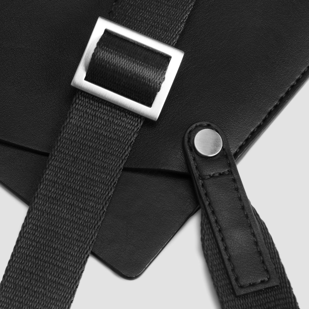 The Cactus Leather Mini Sling Bag | Black - Image 8