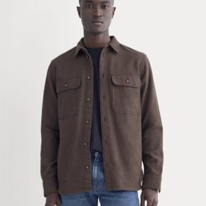The Heavyweight Overshirt | Uniform | Heather Earth Brown