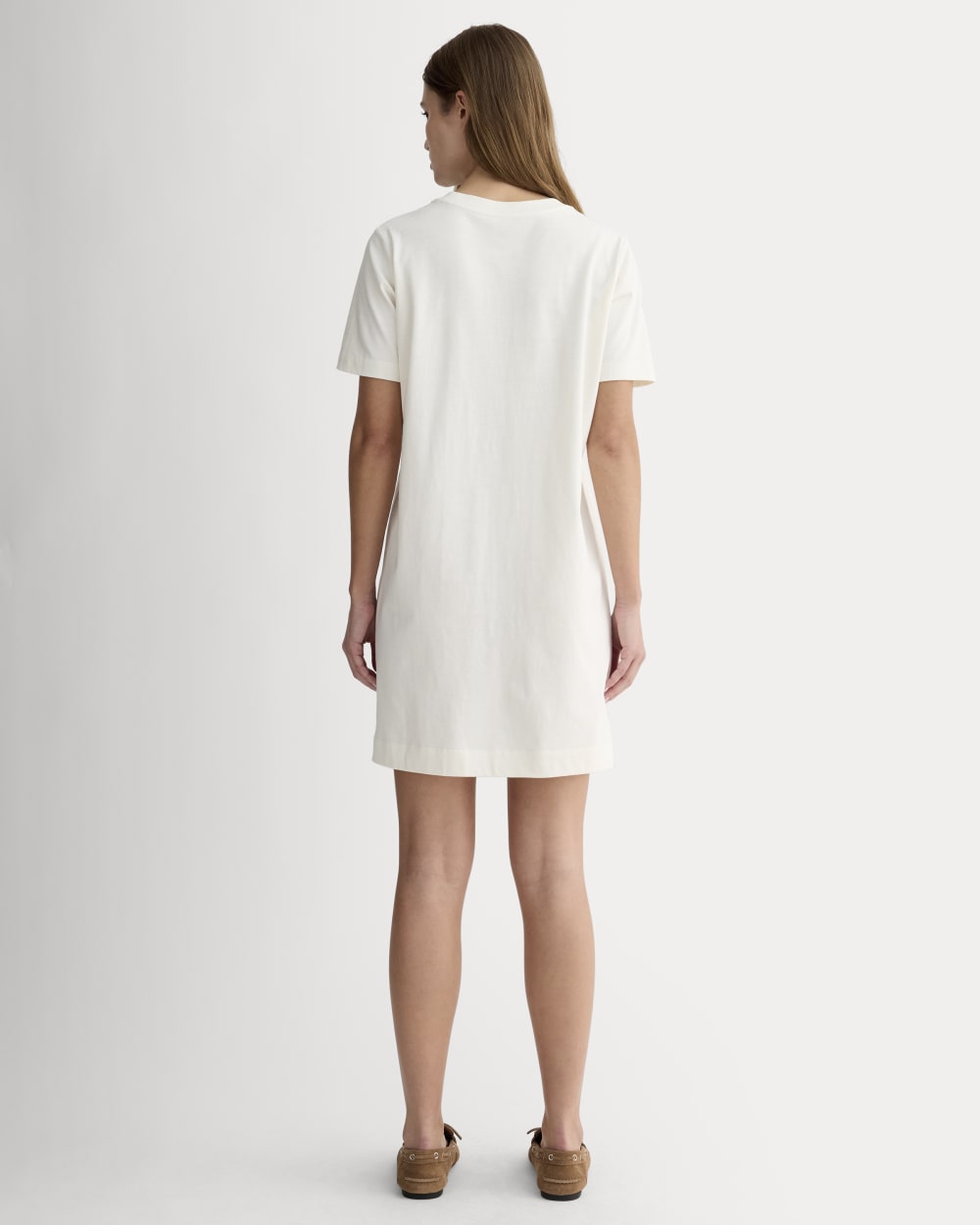 The Organic Cotton Weekend Tee Dress | Canvas - Image 3