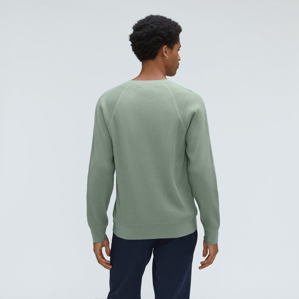 The Waffle Long-Sleeve Crew Tee | Lily Pad - Image 3