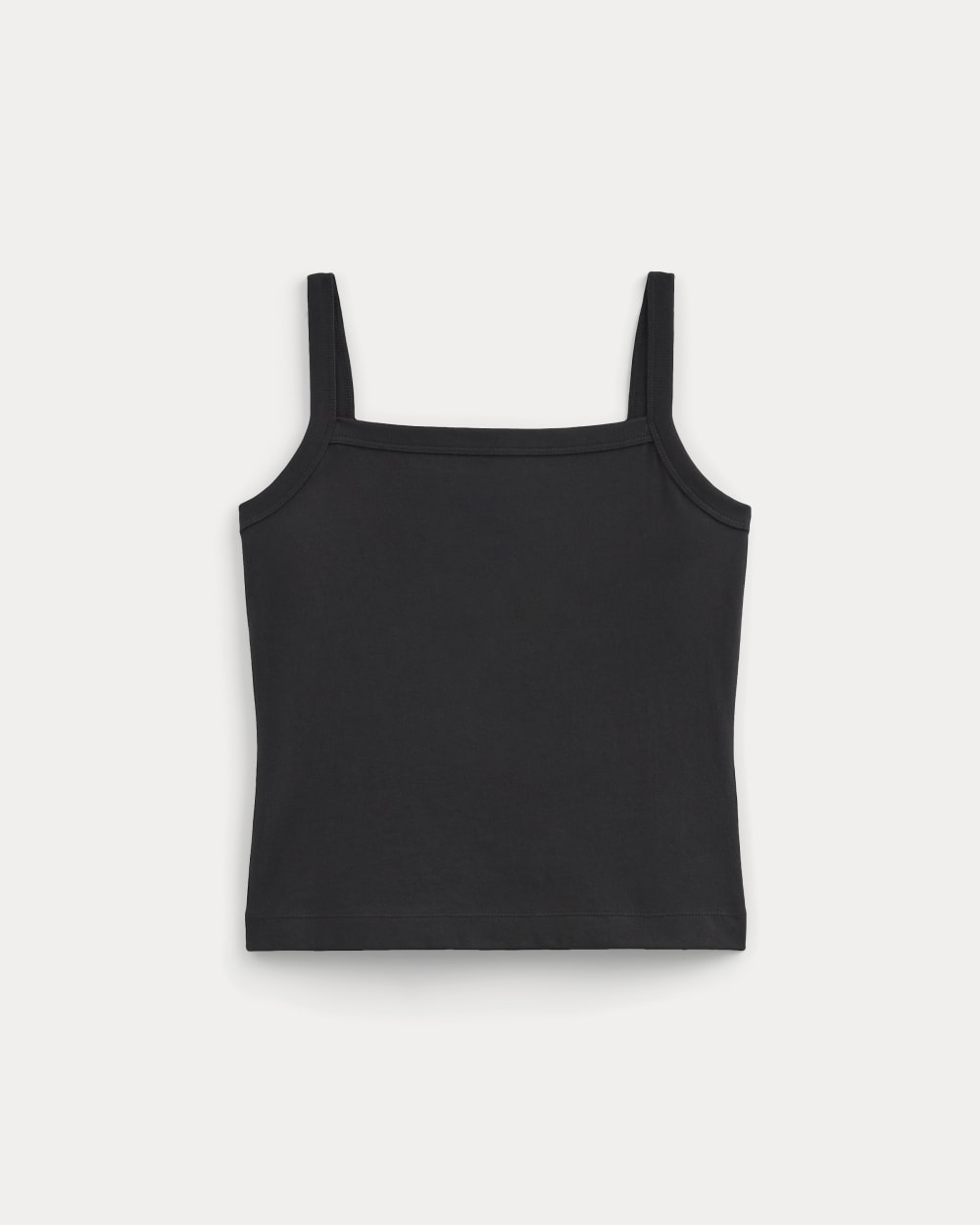 The Essential Square-Neck Tank | Black - Image 2