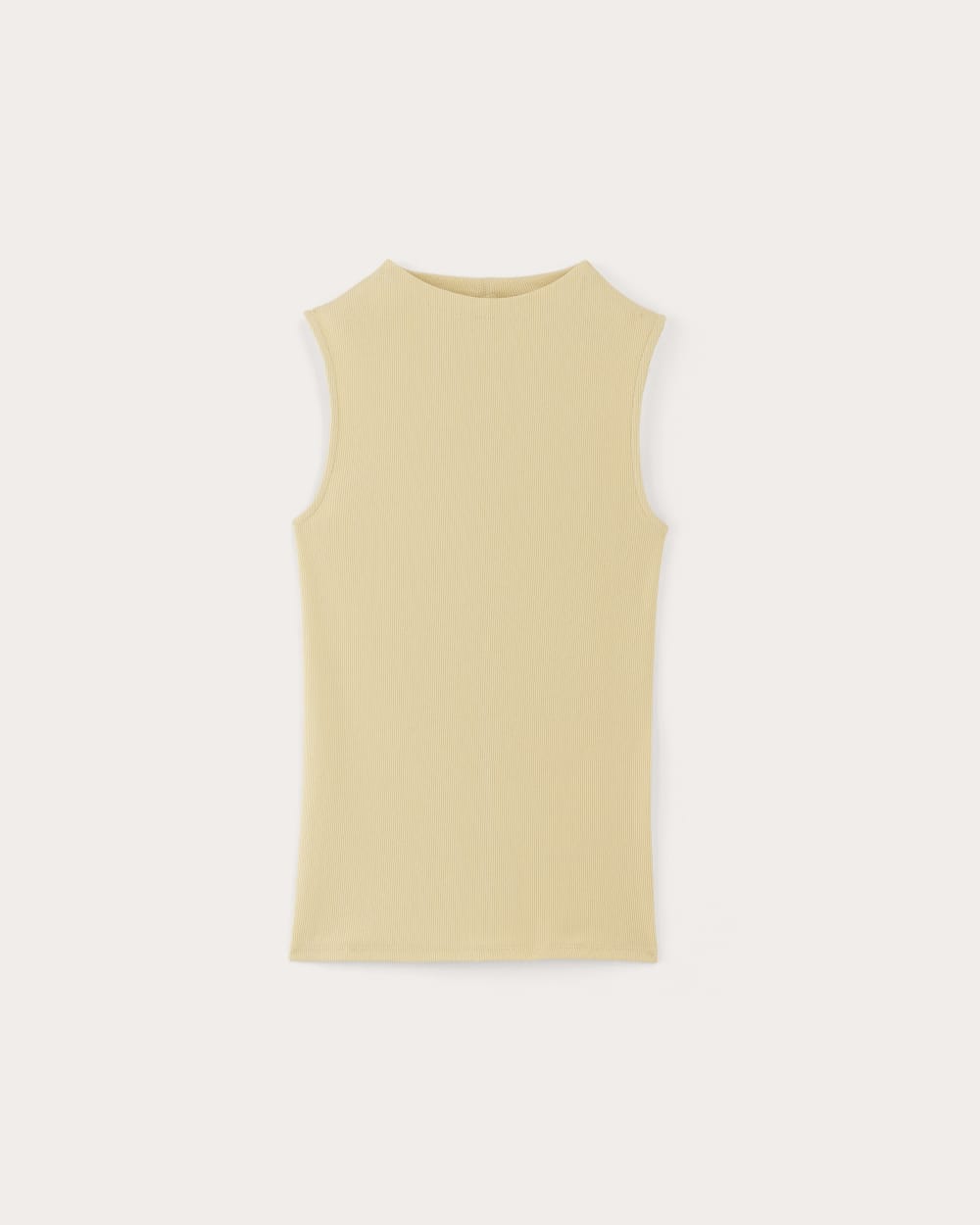 The Luxe Rib Funnel-Neck Tank | Parsnip - Image 2