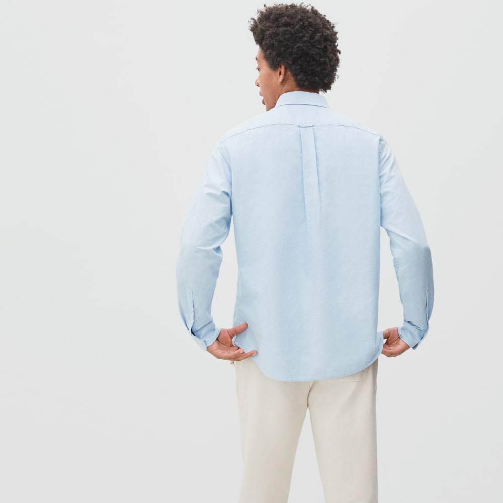 The Standard Fit Japanese Oxford Shirt | Uniform | Light Blue | Tall - Image 5