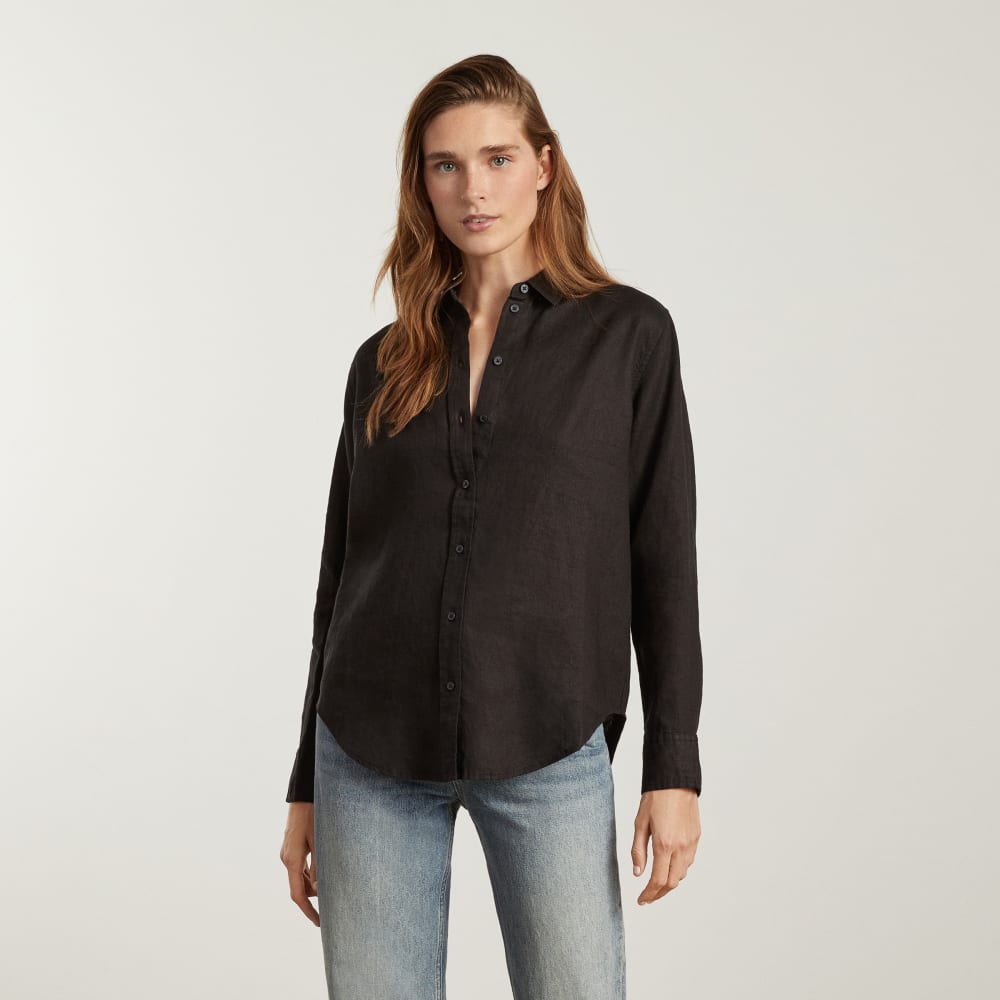 The Must-Have Shirt in Linen | Black - Image 2