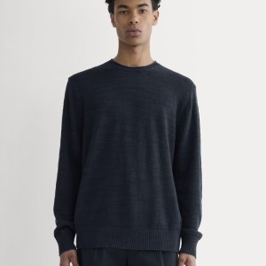 The Cotton Linen Pullover | Navy