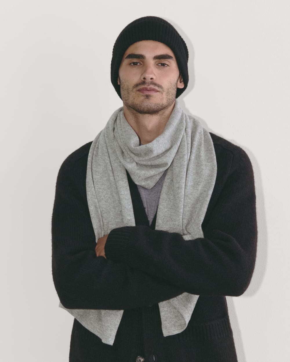 The Cashmere Scarf | Light Heather Grey - Image 2