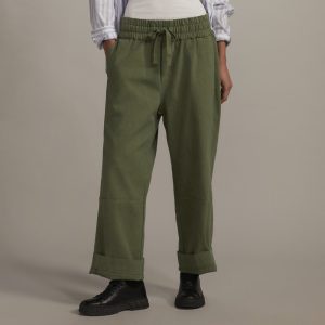 The Canvas Organic Cotton Pull-On Pant | Forest Green