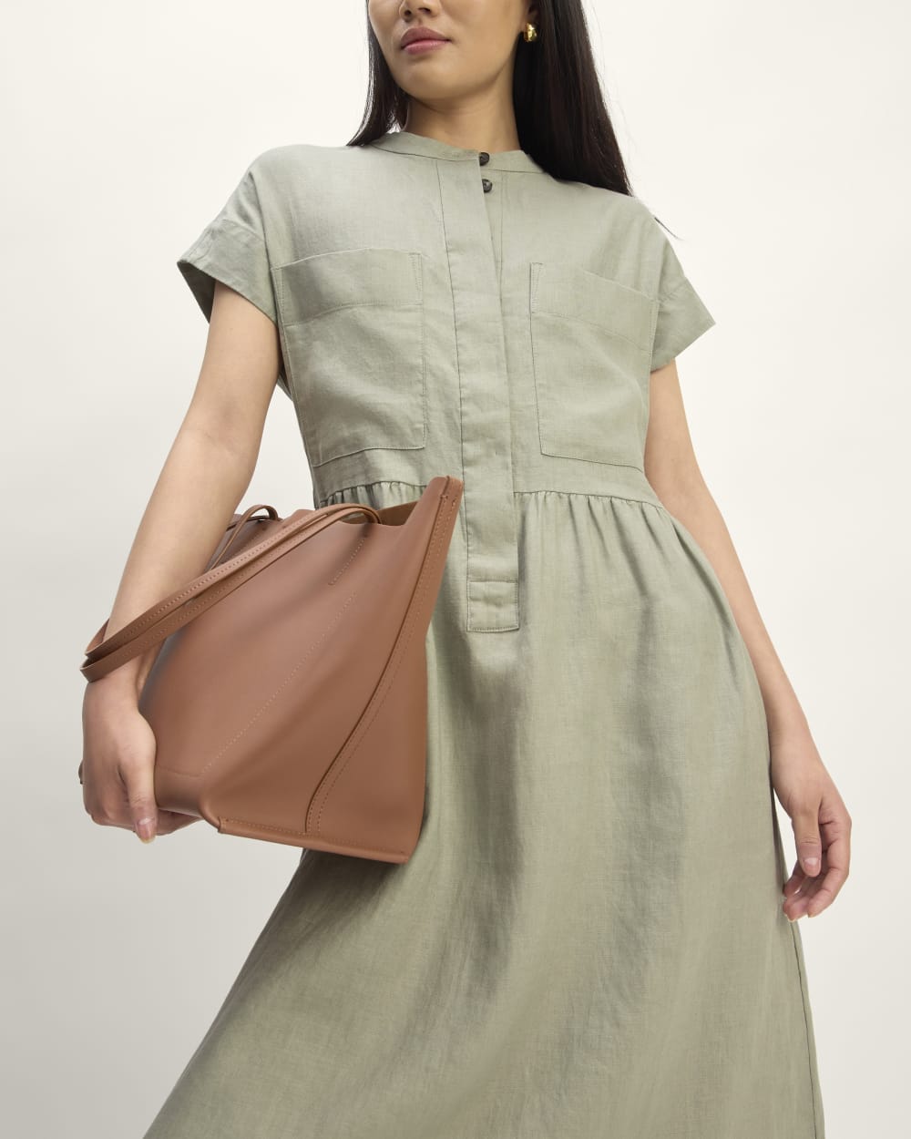 The Craft Dress in Linen | Sage Green - Image 4