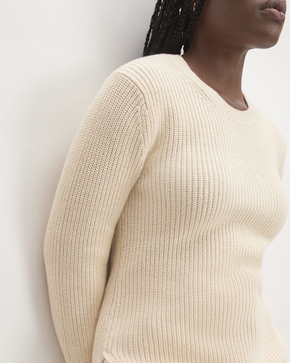 The Organic Cotton Slim Crew Sweater | Canvas - Image 4