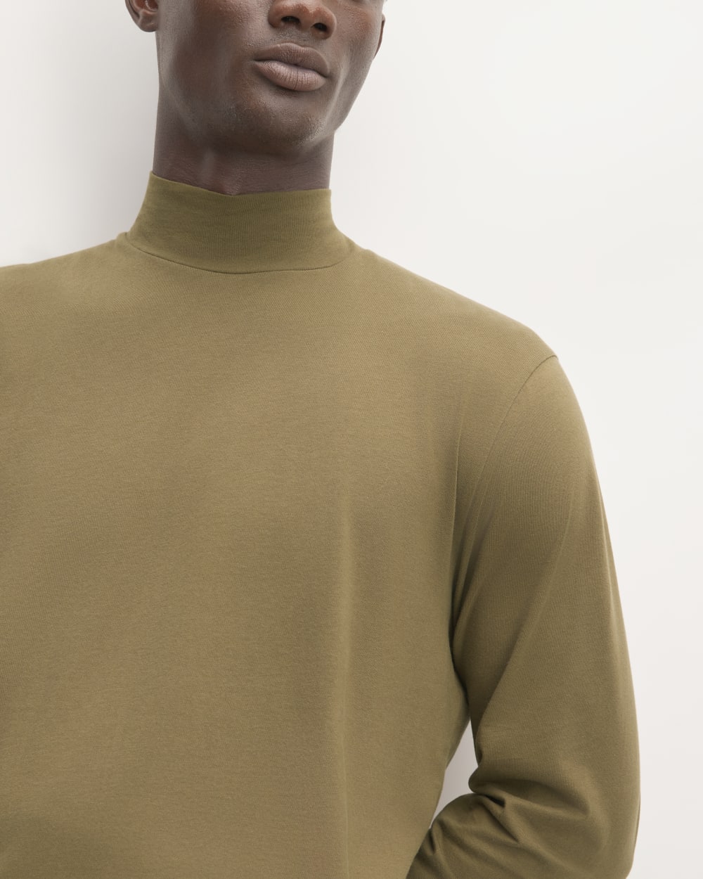 The Organic Cotton Long-Sleeve Turtleneck | Beech - Image 3