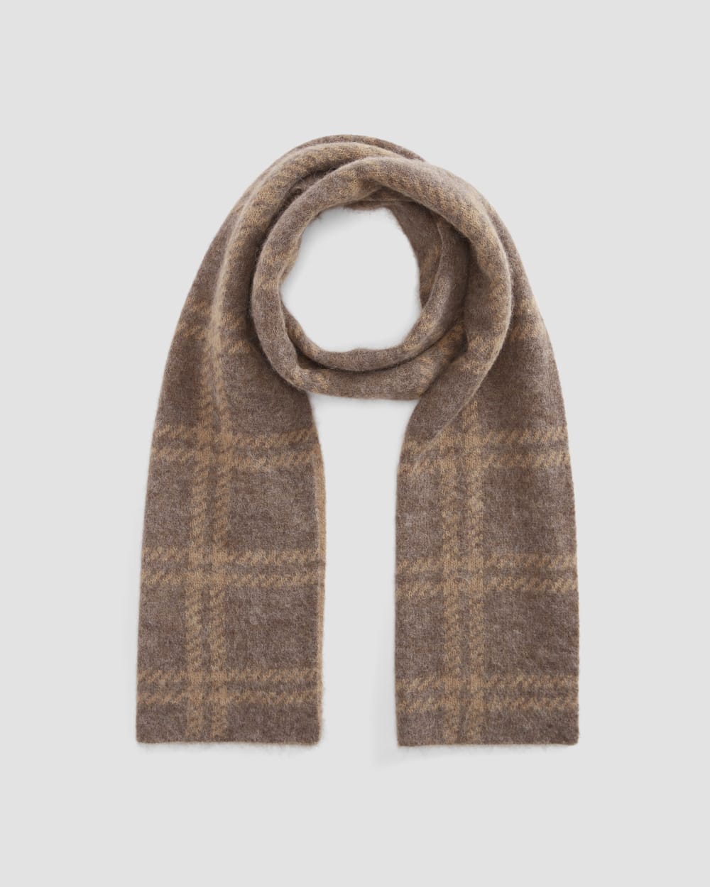 The Alpaca Patterned Scarf | Cocoa / Tiger's Eye - Image 4