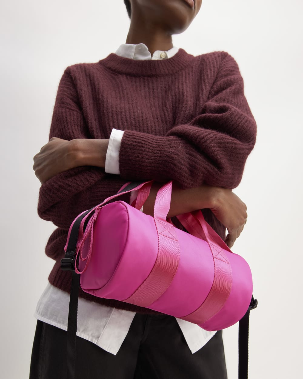 The Recycled Nylon Crossbody | Fuchsia Pink - Image 2