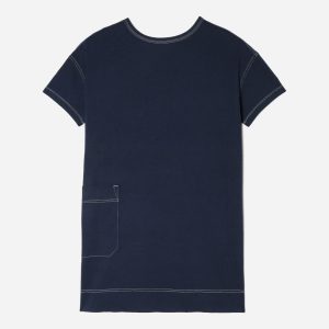 The Oversized Mariner Dress |  Navy / White