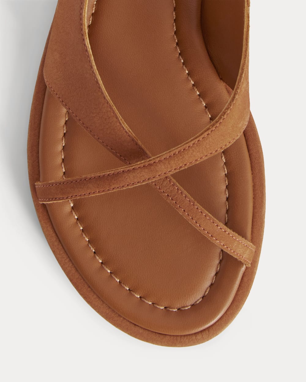 The Leather Crisscross Sandal | Cinnamon - Image 4