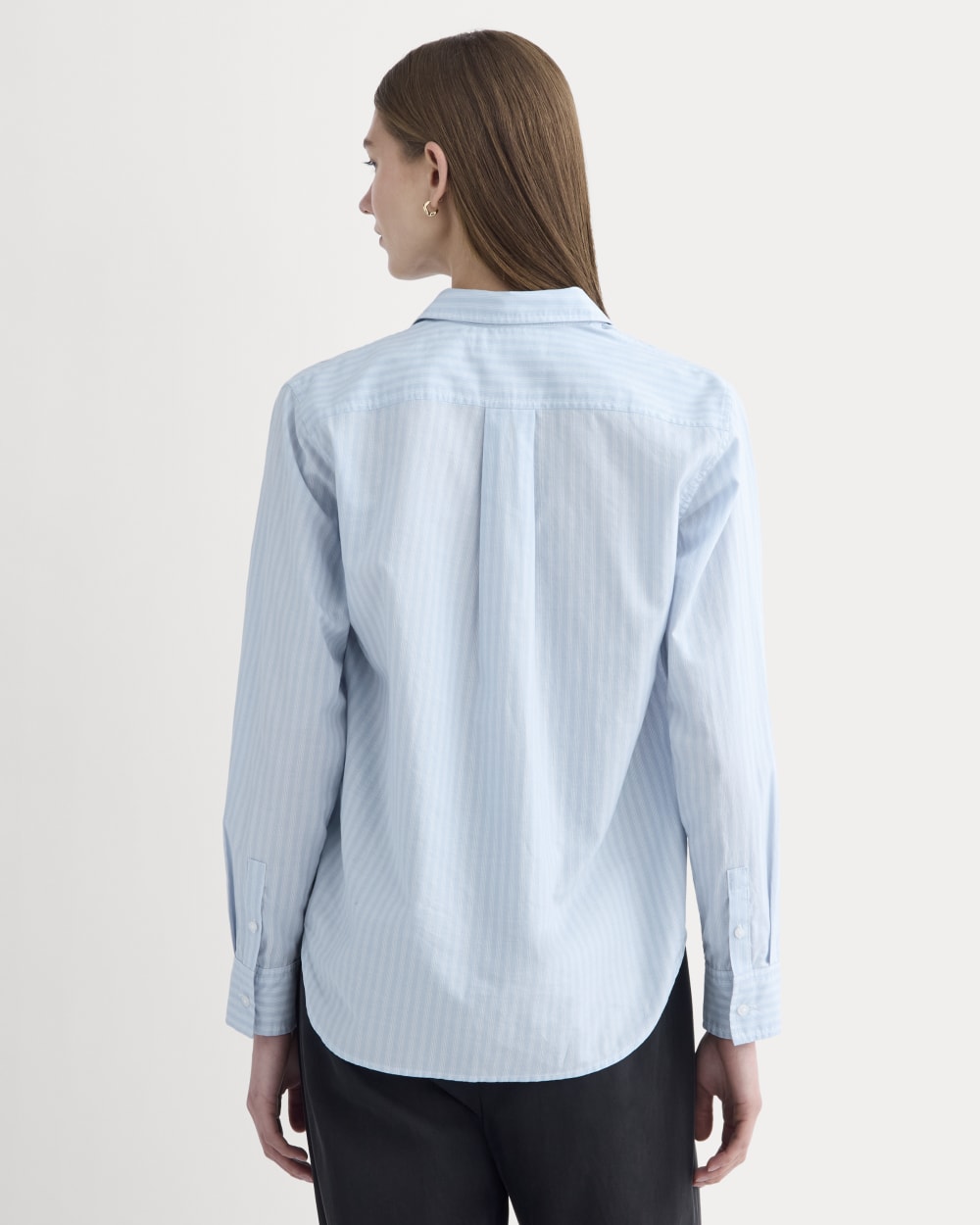 The Must-Have Shirt in Silky Cotton | Forever Blue / Optic White - Image 5