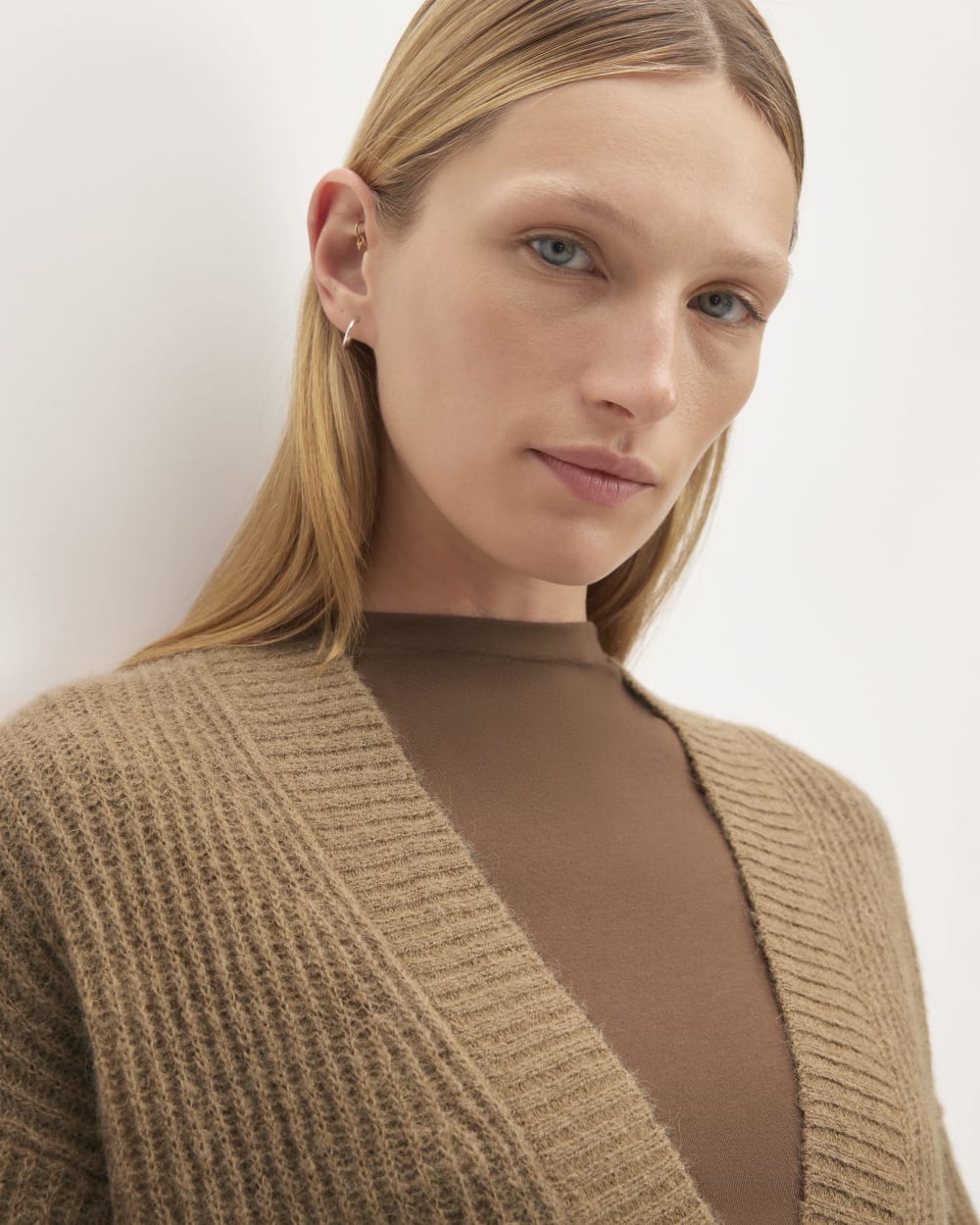 The Alpaca Oversized Cardigan | Tiger's Eye - Image 4