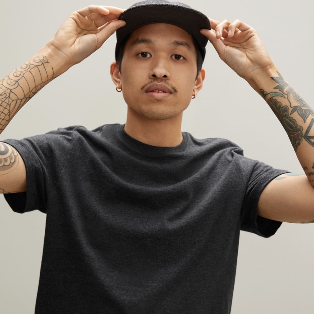 The Organic Cotton Crew | Heather Charcoal - Image 4