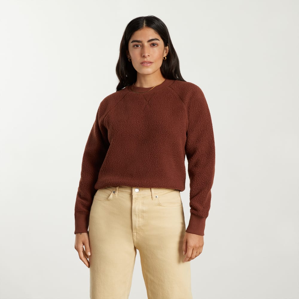 The ReNew Fleece Raglan Sweatshirt | Rosewood - Image 2