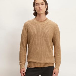 The No-Sweat Ribbed Crew | Tiger's Eye