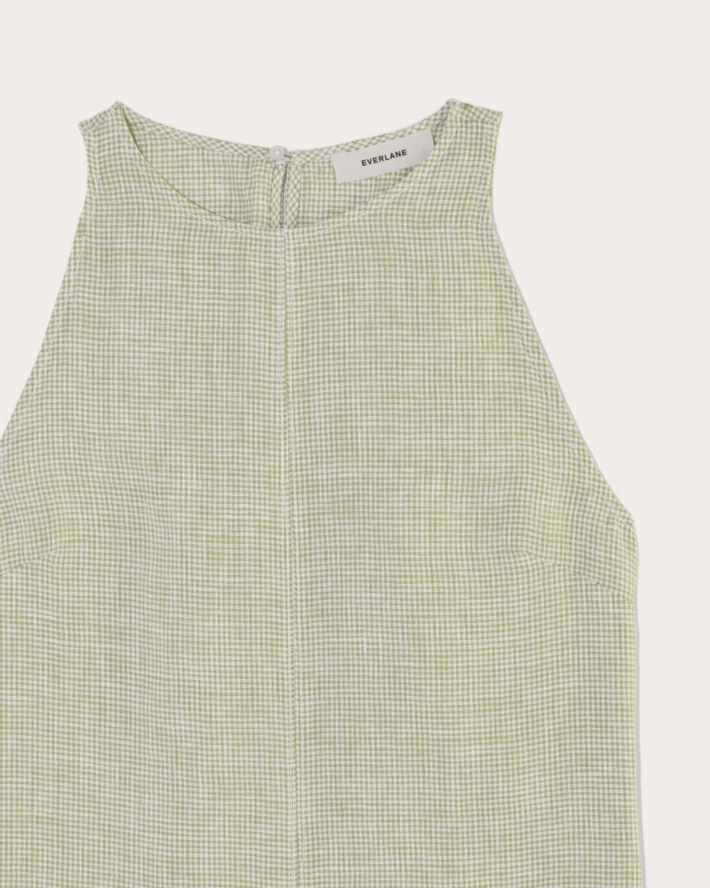 The Linen High-Neck Tank | Elm Gingham - Image 6