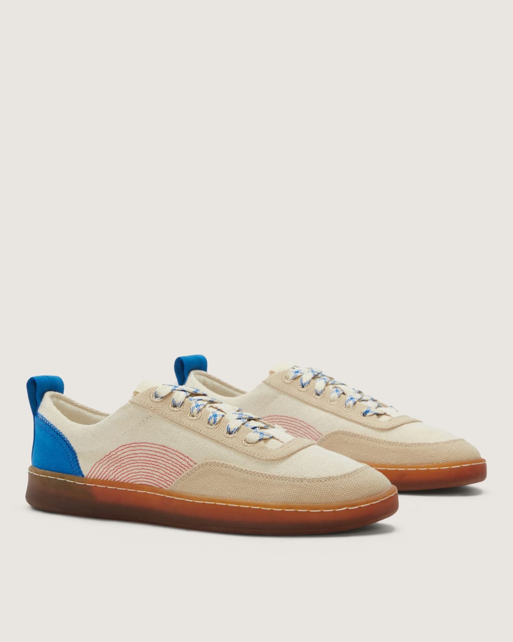 The Tread-Bare Sneaker | Canvas / Lapis Blue / Classic Red - Image 4