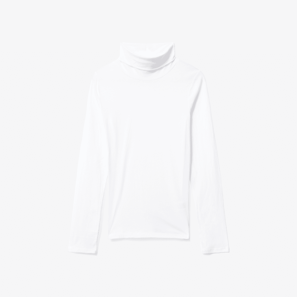 The Organic Cotton Turtleneck | White
